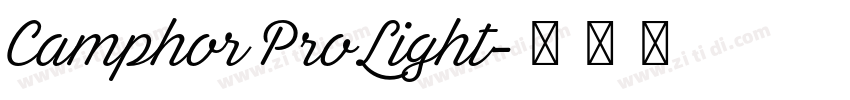 Camphor Pro Light字体转换 Camphor Pro Light字体转换